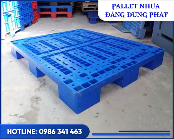 Pallet nhựa 1200x1000x150 xanh